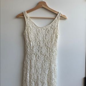 Vintage pearl beaded bridal dress